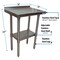 Bk Resources Work Table Stainless Steel Undershelf, Plastic feet 1.5" Riser 30"x18" SVTR-1830 - alternate 6